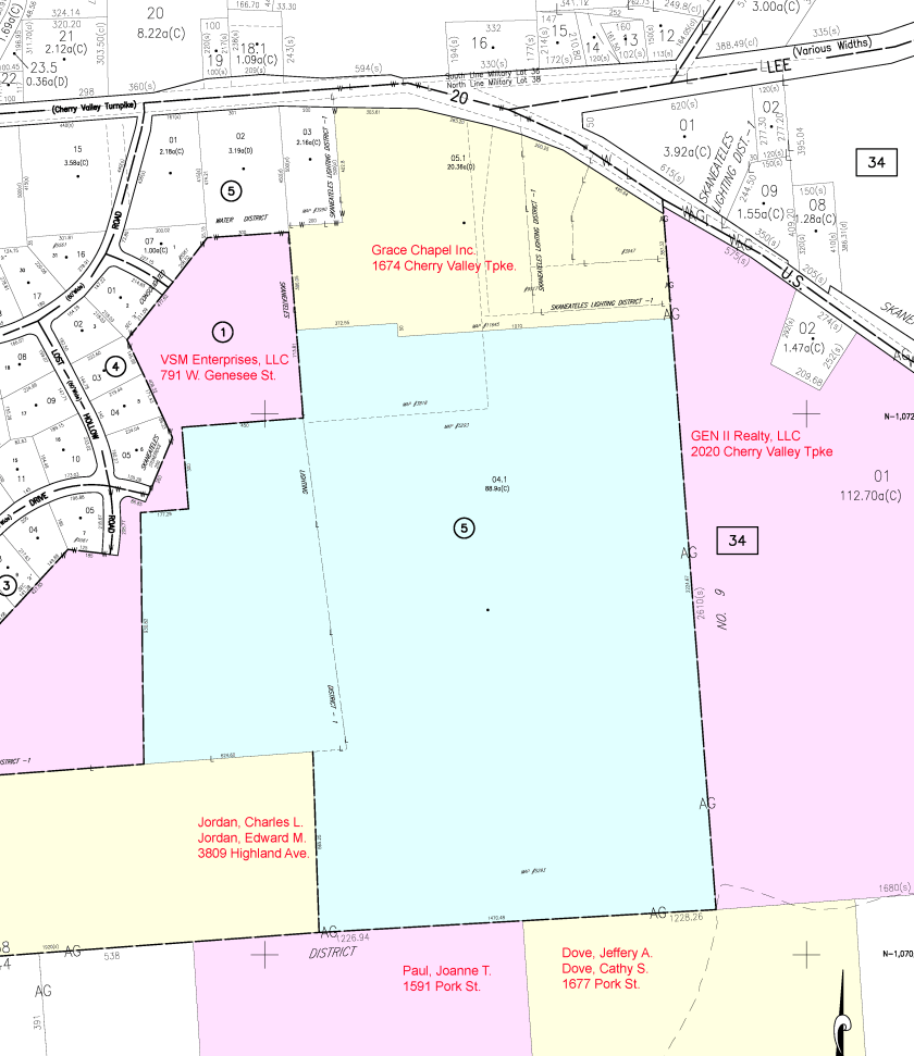 Dunning tract neighbors as of 2014.