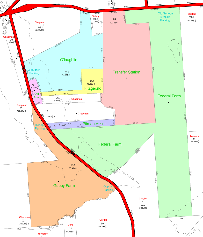 Old Seneca Turnpike and Gully Road Conservation area neighbors