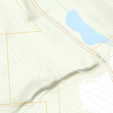 Guppy farm contour map