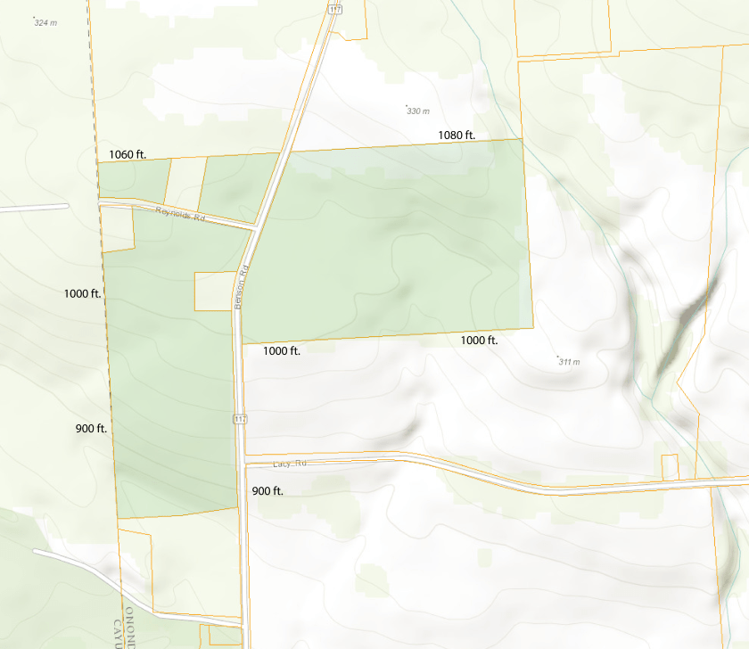 Mabel M. Reynolds Nature Preserve topographic map (USGS-ESRI).